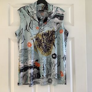 Woman’s sleeveless top by “initiatives”